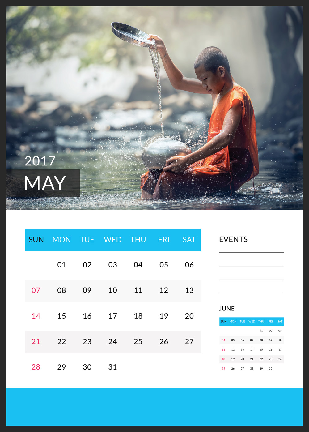 Ứng dụng ghép ảnh vào khung lịch theo tháng 2017 trực tuyến đẹp