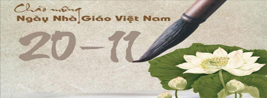 Những ảnh bìa chào mừng ngày nhà giáo Việt Nam 20/11 ý nghĩa