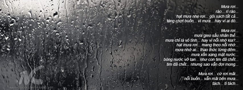 30 ảnh bìa facebook tâm trạng mưa ấn tượng