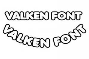 Chia sẻ font Valken miễn phí